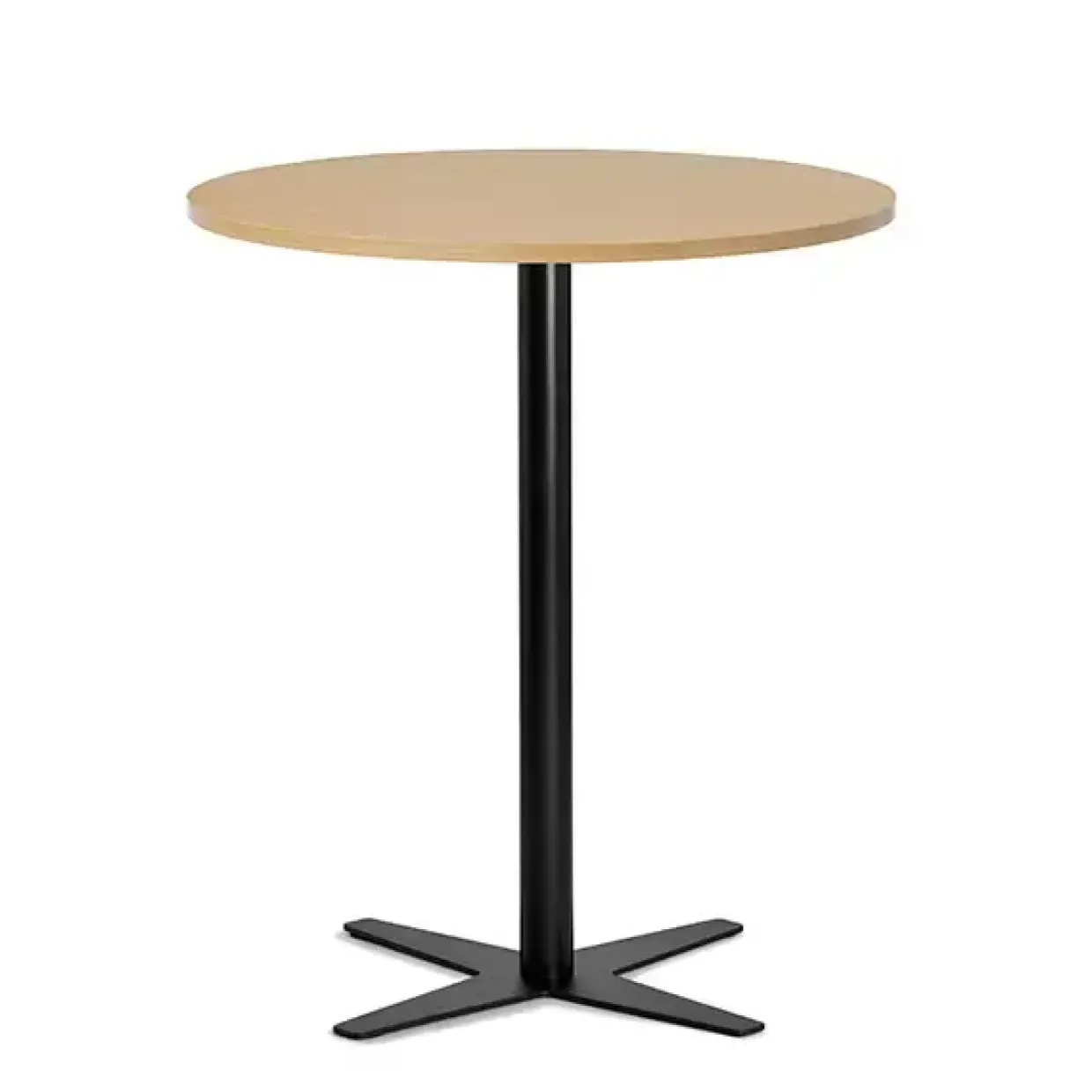 Loungebord Amy Ø900 mm H1050 mm, Bøg laminat Sort understel