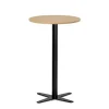 Loungebord Amy Ø650 mm H1050 mm, Bøg laminat Sort understel