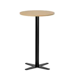 Loungebord Amy Ø650 mm H1050 mm, Bøg laminat Sort understel