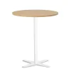 Loungebord Amy Ø900 mm H1050 mm, Bøg laminat Hvidt understel