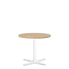 Loungebord Amy Ø650 mm H582 mm, Bøg laminat Hvidt understel