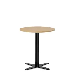 Loungebord Amy Ø650 mm H752 mm, Bøg laminat Sort understel