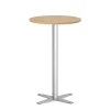 Loungebord Amy Ø650 mm H1050 mm, Bøg laminat Alugråt understel