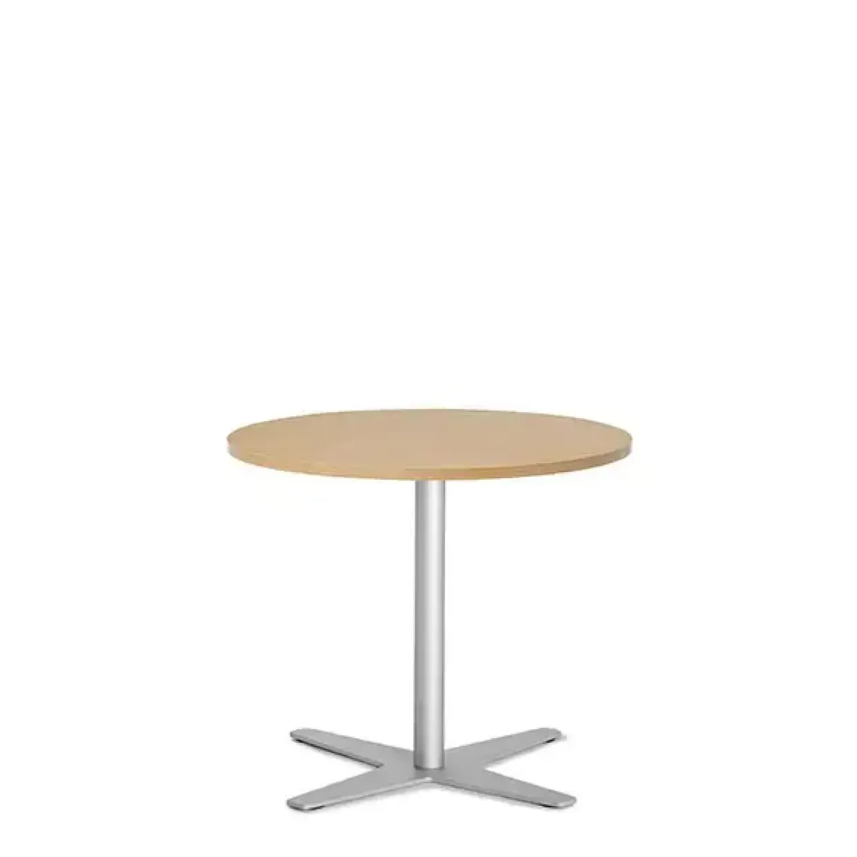 Loungebord Amy Ø650 mm H582 mm, Bøg laminat Alugråt understel