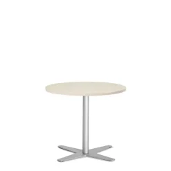 Loungebord Amy Ø650 mm H582 mm, Birk laminat Alugråt understel