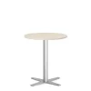 Loungebord Amy Ø650 mm H752 mm, Birk laminat Alugråt understel