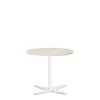 Loungebord Amy Ø650 mm H582 mm, Birk laminat Hvidt understel