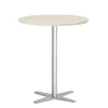 Loungebord Amy Ø900 mm H1050 mm, Birk laminat Alugråt understel