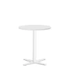 Loungebord Amy Ø650 mm H752 mm, Hvid laminat Hvidt understel