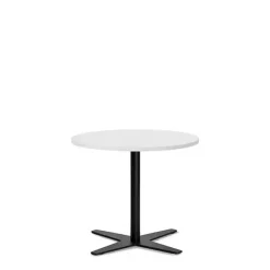 Loungebord Amy Ø650 mm H582 mm, Hvid laminat Sort understel