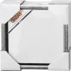 Lærred med ramme - 20 x 20 cmLærred med ramme – 20×20 cm – Hvid/Antik sølv