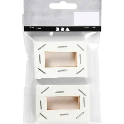 Lærred 6 x 4 x 1 cm - 2 stk.