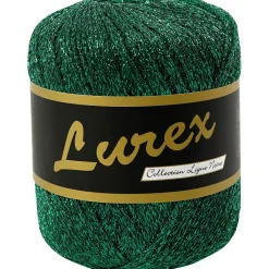 Lurex garn længde 160 meter grøn | 25 gram