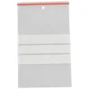 Lynlåspose klar LDPE virgin 15x20cm med skrivefelt - 200 stk