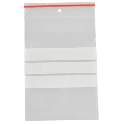 Lynlåspose - Klar LDPE Virgin 7x10cm m/Skrivefelt - 200 stk