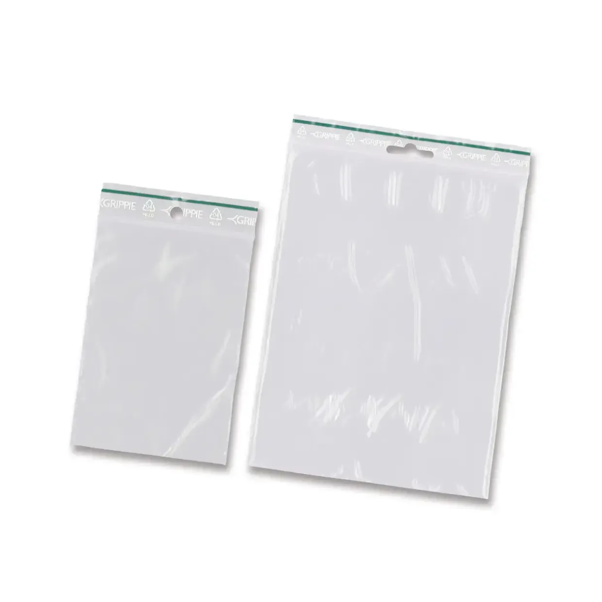 Lynlåsposer Green 150x250mm nr. 03 50mic klar 1000stk