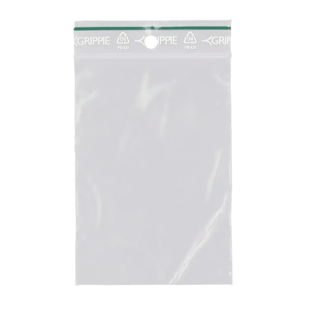 Lynlåsposer - Grippie Green - 40x60 mm - 50 mic - Klar - 1000 stk