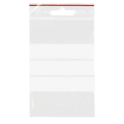 Lynlåsposer GRIPPIE T-65 med skrivefelt og eurohul 80 x 120 mm - 1000 stk i pakke