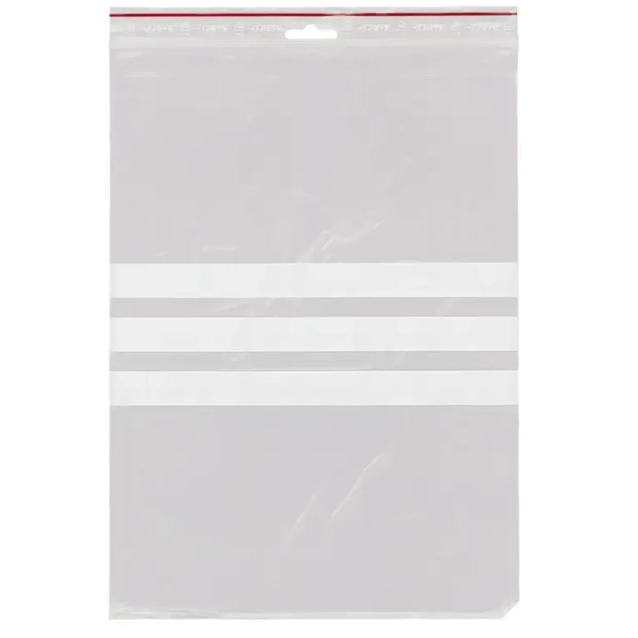 Lynlåsposer med skrivefelt 230 x 320 mm med eurohul GRIPPIE T-78 - 1000 stk
