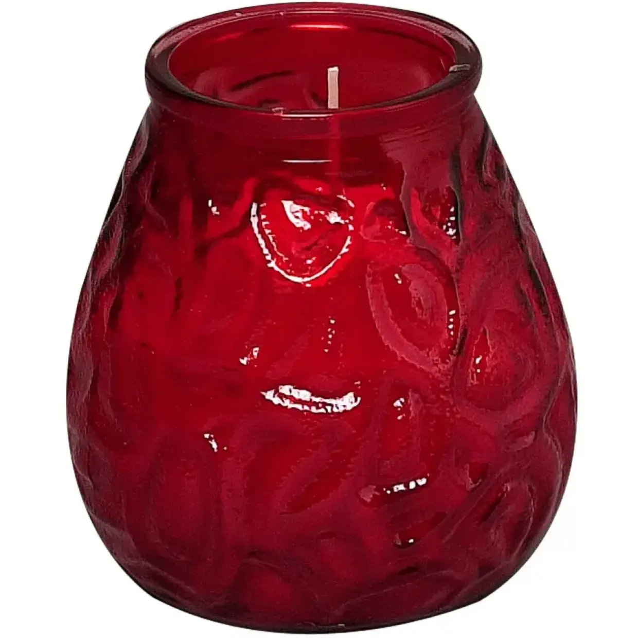 Lysbowle Bolsius rød 70 timer - 12 stk