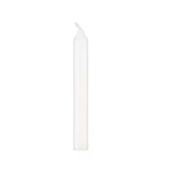 Lys Kronelys Ø22xH200mm svane brændetid 7 timer hvid - 24 stk/pk