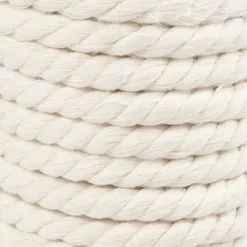 Macramé reb L: 12 m diam. 8,5 mm råhvid 300 g