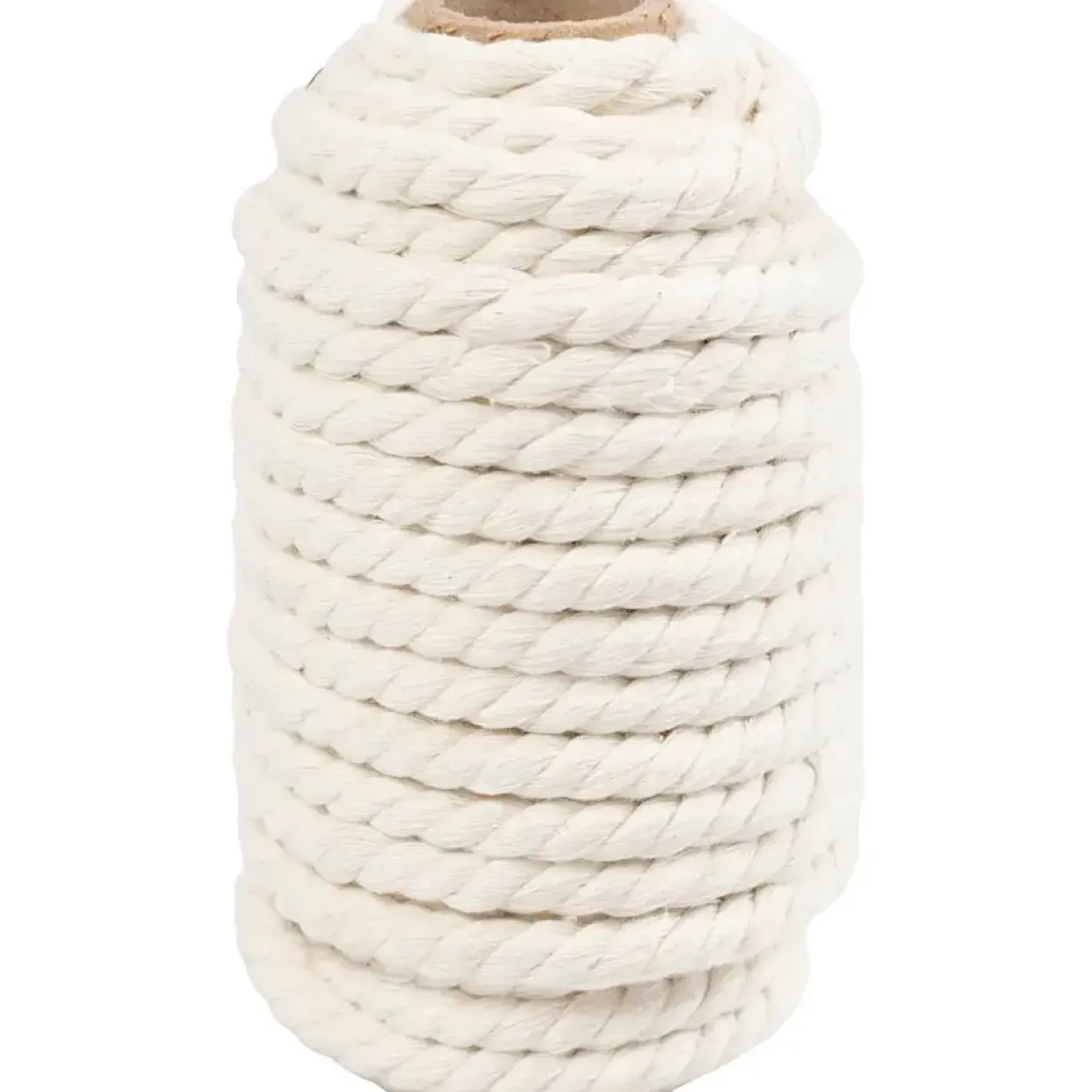 Macramé reb L: 12 m diam. 8,5 mm råhvid 300 g