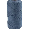 Macramé snor L: 198 m diam. 2 mm blå 330 g