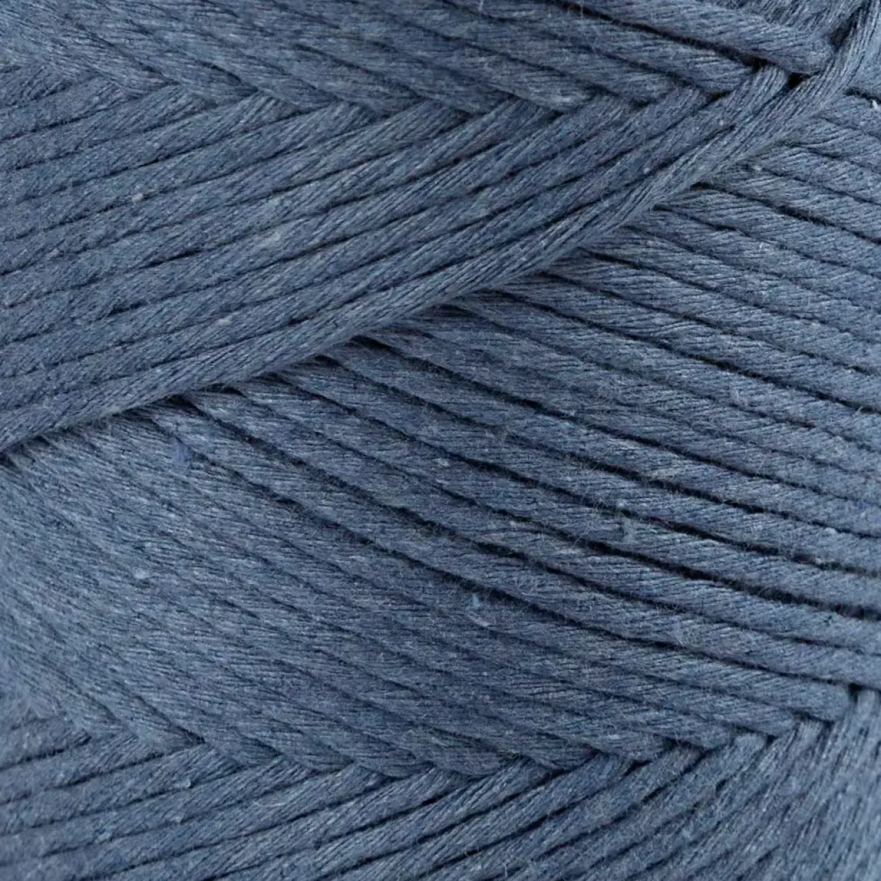 Macramé snor L: 198 m diam. 2 mm blå 330 g