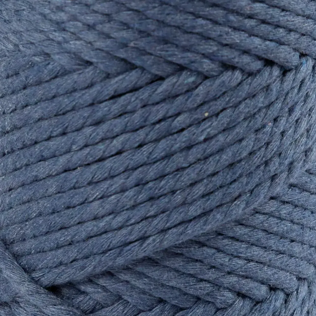 Macramé snor L: 55 m diam. 4 mm blå 330 g