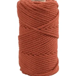 Macramé snor L: 55 m diam. 4 mm brændt orange 330 g