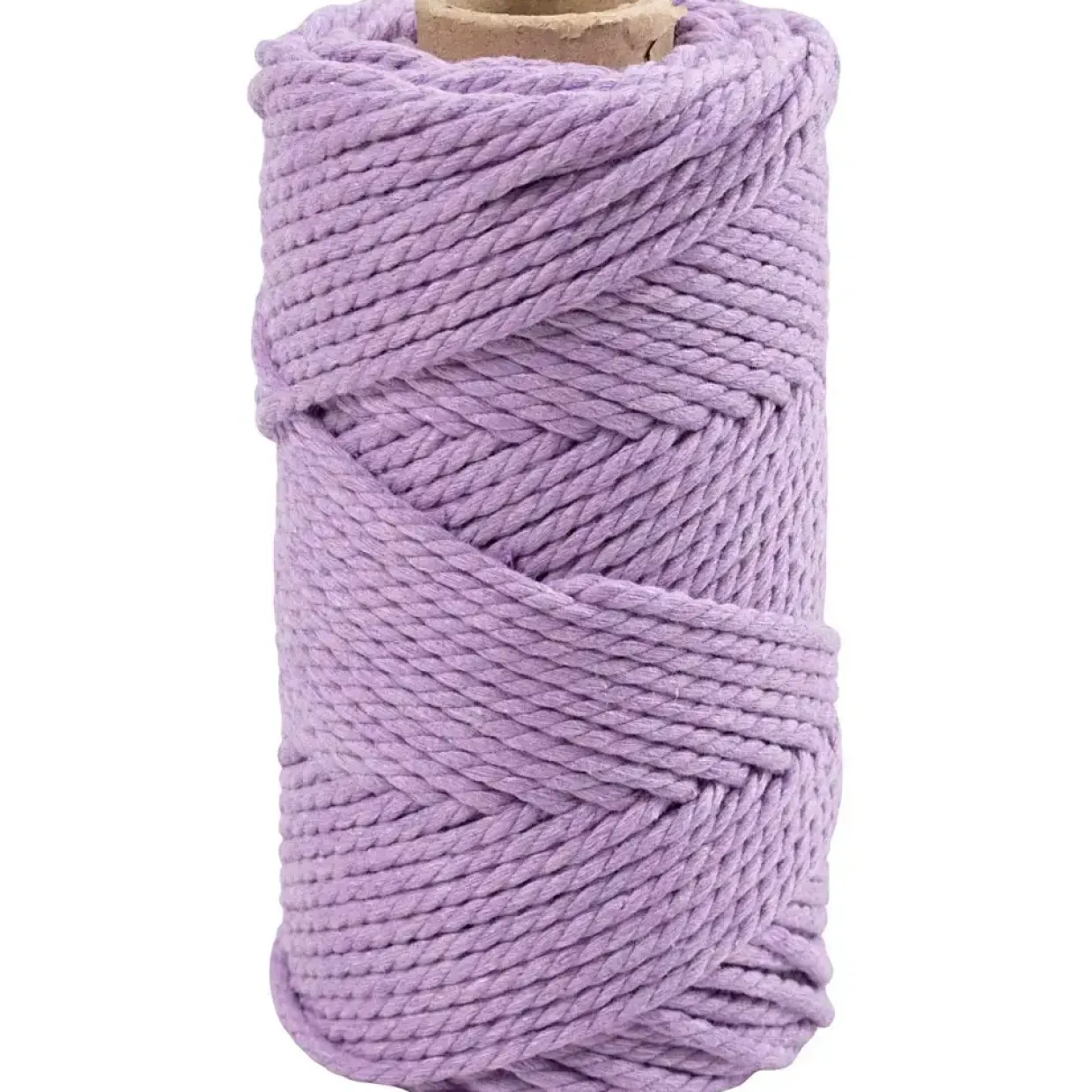 Macramé snor L: 55 m diam. 4 mm lilla 330 g