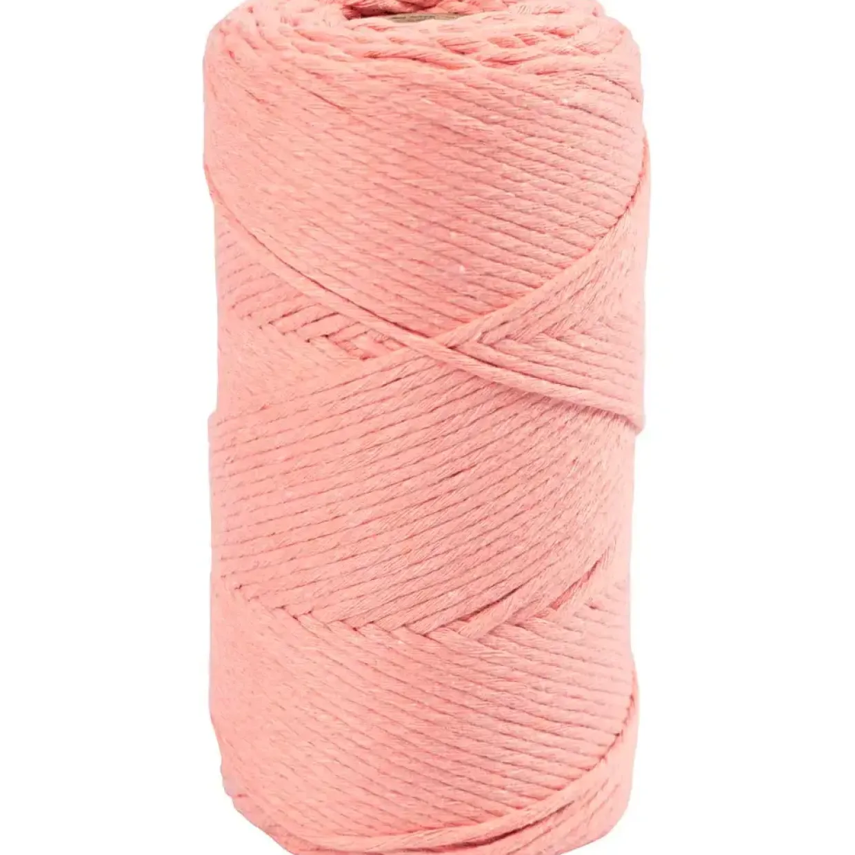 Macramé snor L: 198 m diam. 2 mm rosa 330 g