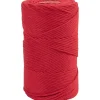 Macramé snor – 198 m – Ø 2 mm – rød – 330 g