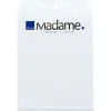 Madamepose, 5 l, hvid, LDPE/genanvendt, 25x35cm, 500 stk. med tryk, med huller til holder