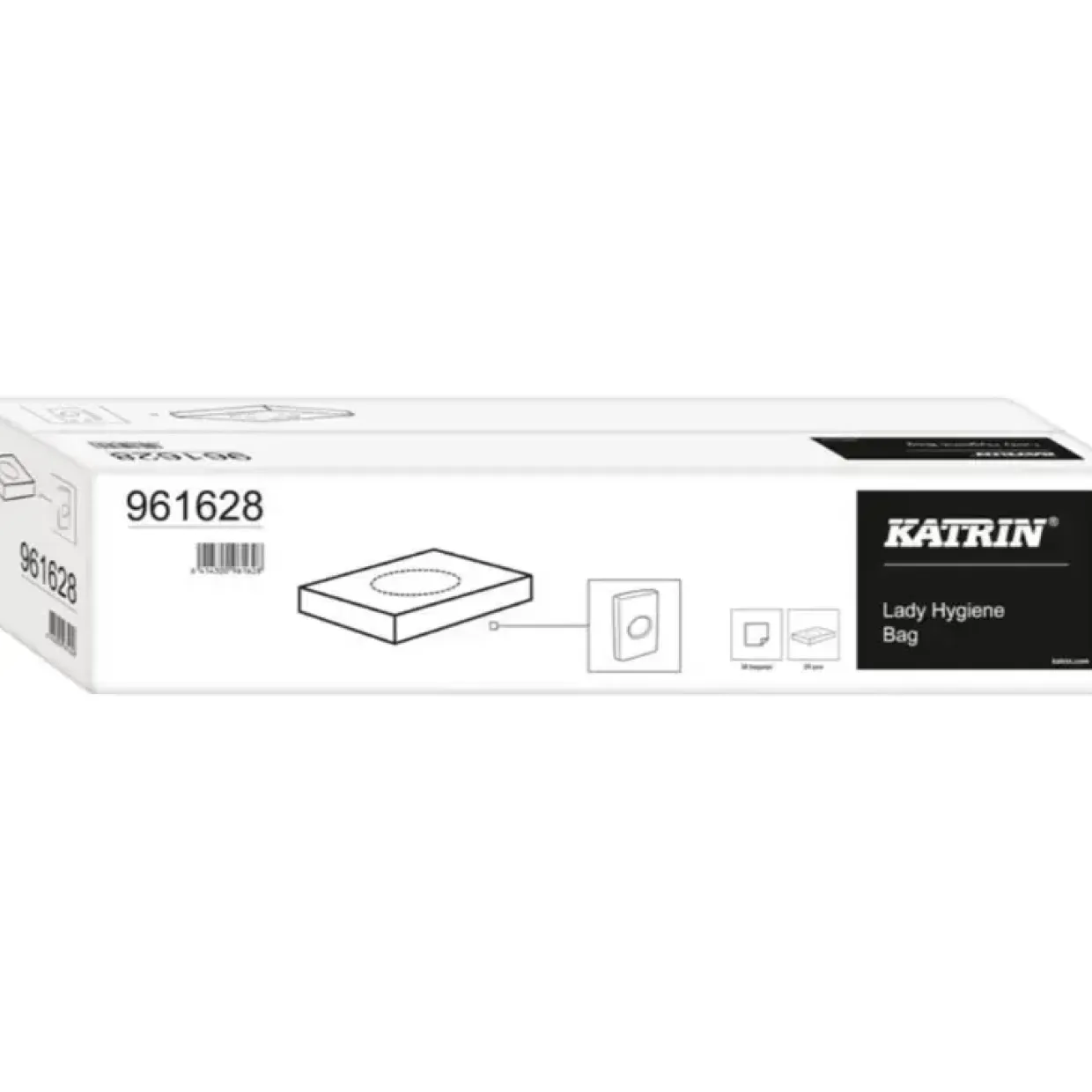 Madame poser, Katrin 961628, hvid, HDPE, 15 my, 9,80 x 14,80 cm - 0,25 L - 30 poser