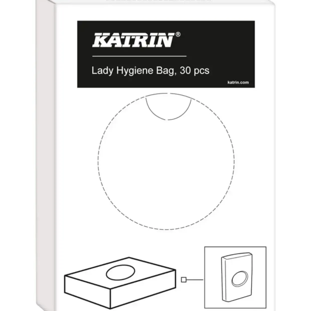 Madame poser, Katrin 961628, hvid, HDPE, 15 my, 9,80 x 14,80 cm - 0,25 L - 30 poser