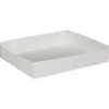 Madbakke, 27x22x5cm, hvid, pap/PE - 100 stk