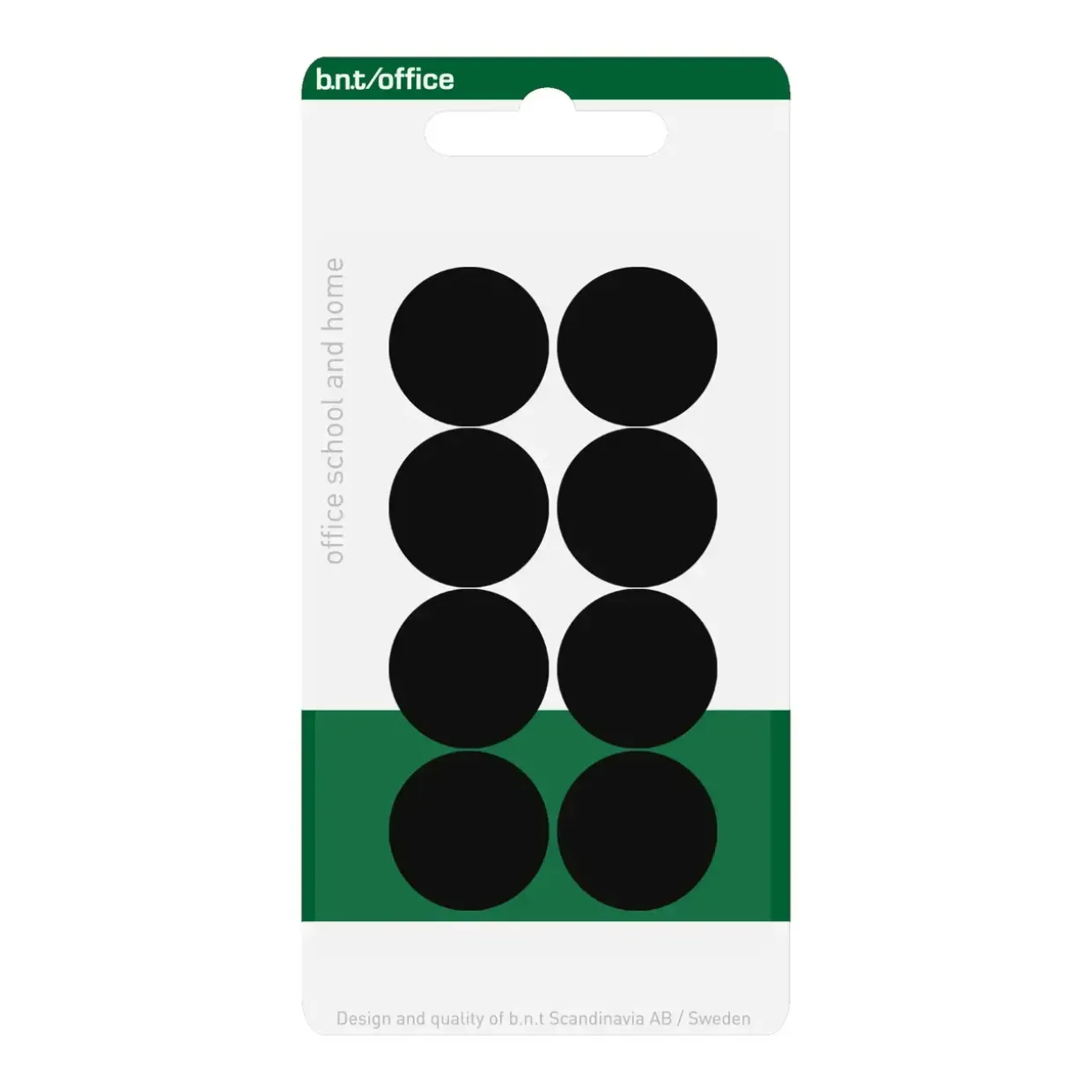 Magneter BNT - Runde - Sort - Ø 2 cm - 8 stk