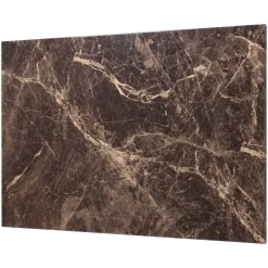 Magnetisk ståltavle - Brun marmorlook - 90 x 60 cm