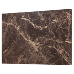 Magnetisk ståltavle - Brun marmorlook - 40 x 60 cm