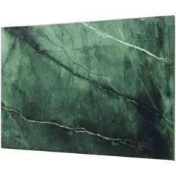 Magnetisk ståltavle - Grøn marmorlook - 90 x 60 cm