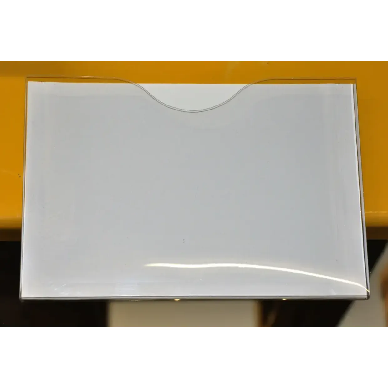 Magnetlomme A3 åben liggende hvid 1cm dyb 10stk/pak