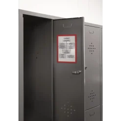 Magnetrammer - A4 DURAFRAME® MAGNETIC - Rød ramme - 5 stk