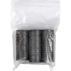 Magnet - Rund 20x3 mm - Sort - 50 stk