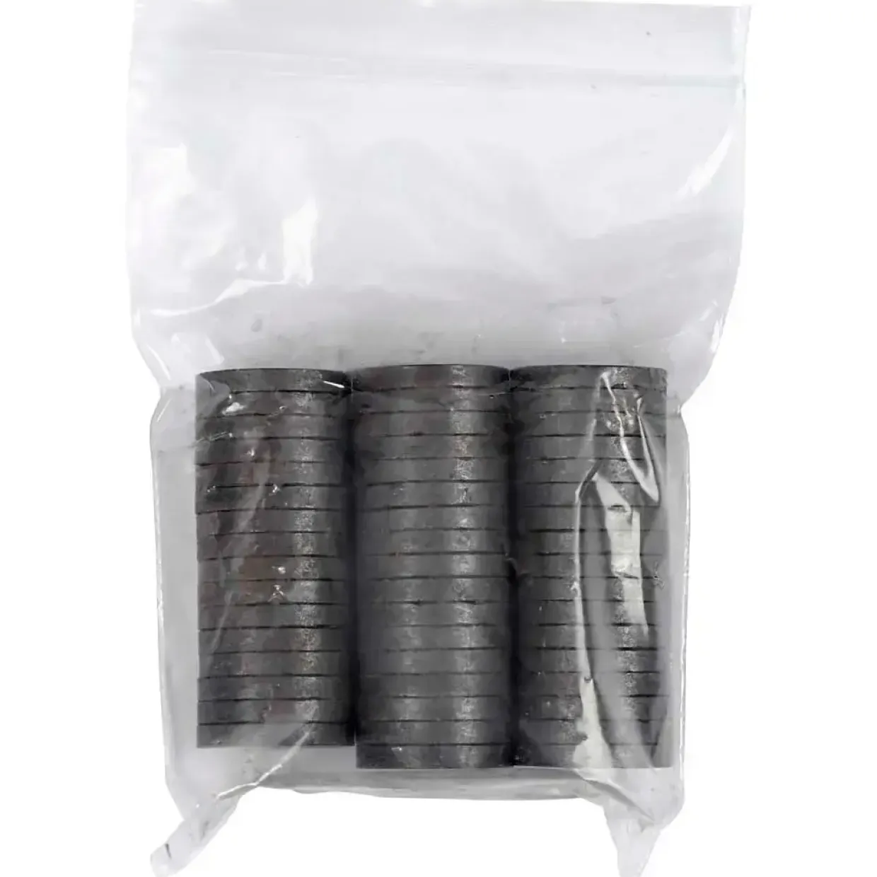 Magnet - Rund 20x3 mm - Sort - 50 stk