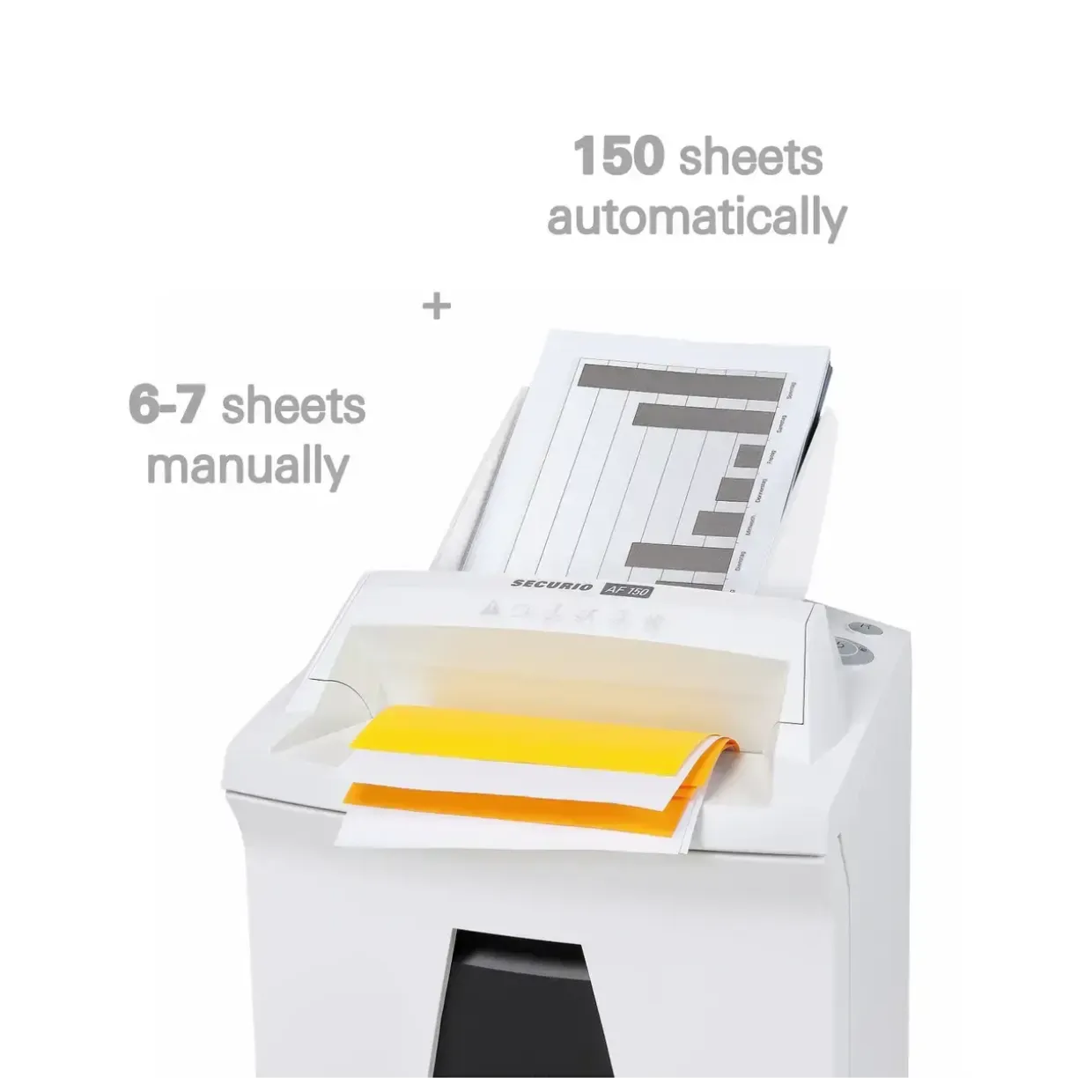 Makulator - HSM Securio AF150 konfetti 1,9x15 hvid P-5