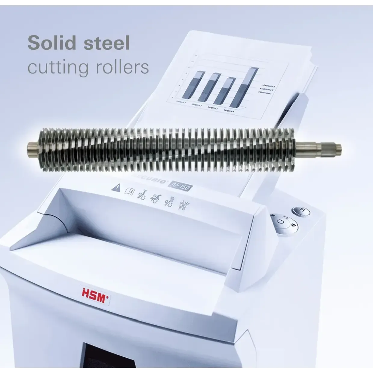 Makulator - HSM Securio AF150 konfetti 4,5x30 hvid P-4