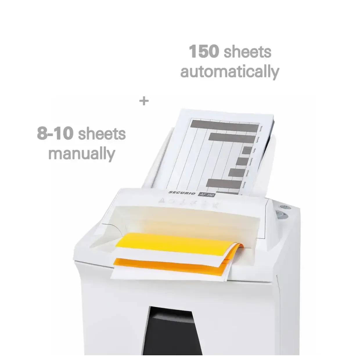 Makulator - HSM Securio AF150 konfetti 4,5x30 hvid P-4
