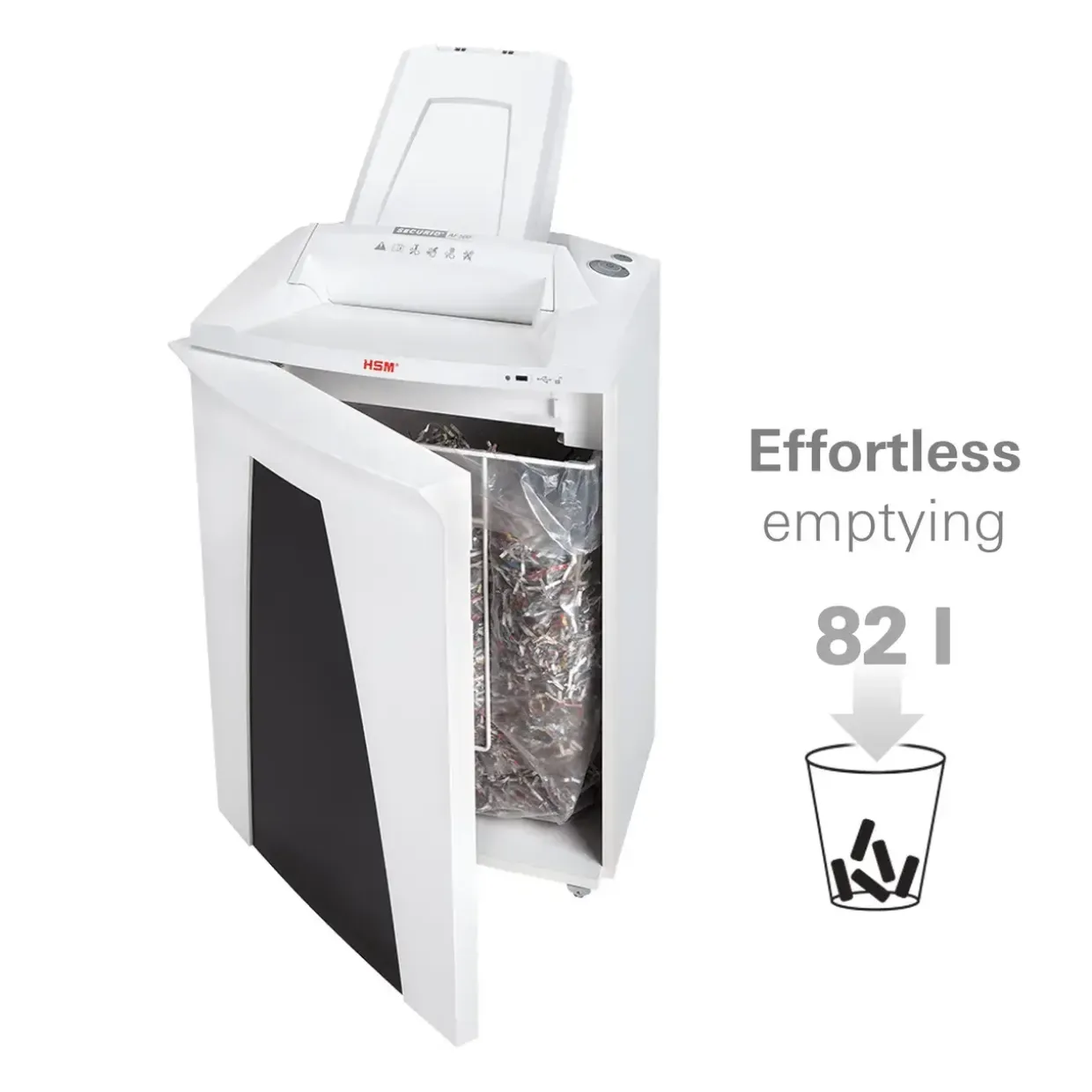 Makulator - HSM Securio AF500 konfetti 0,78x11 hvid P-6